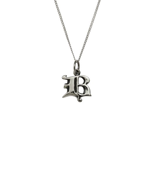letter b necklace letter charms for